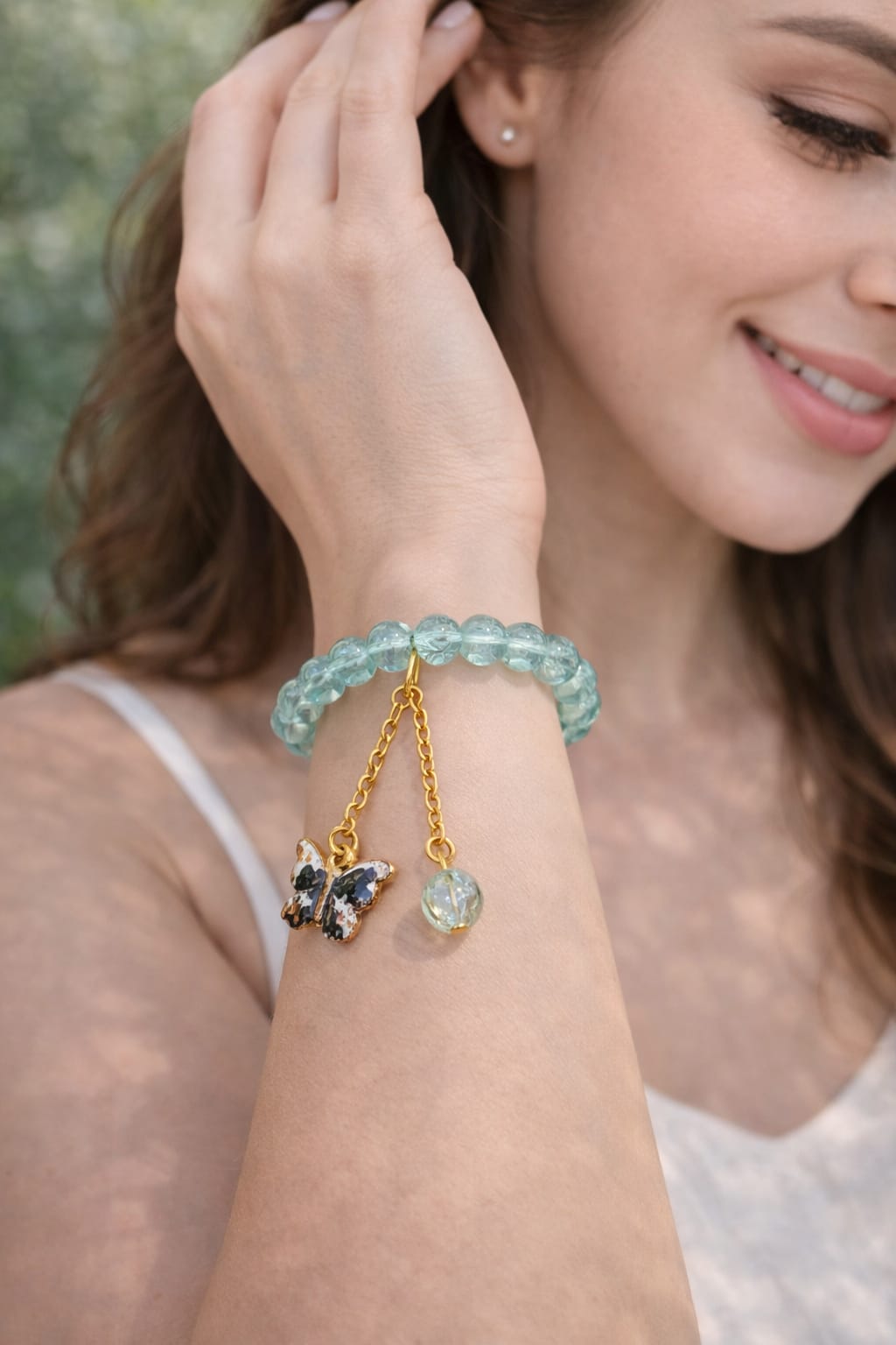 Elegant Beaded Charm Bracelet for Women & Girls - Image 4