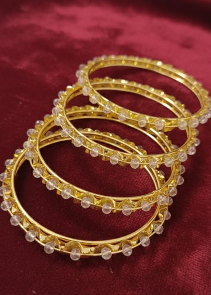 Golden Pearl Designer Chudi Set – Party & Wedding Wear - Image 4