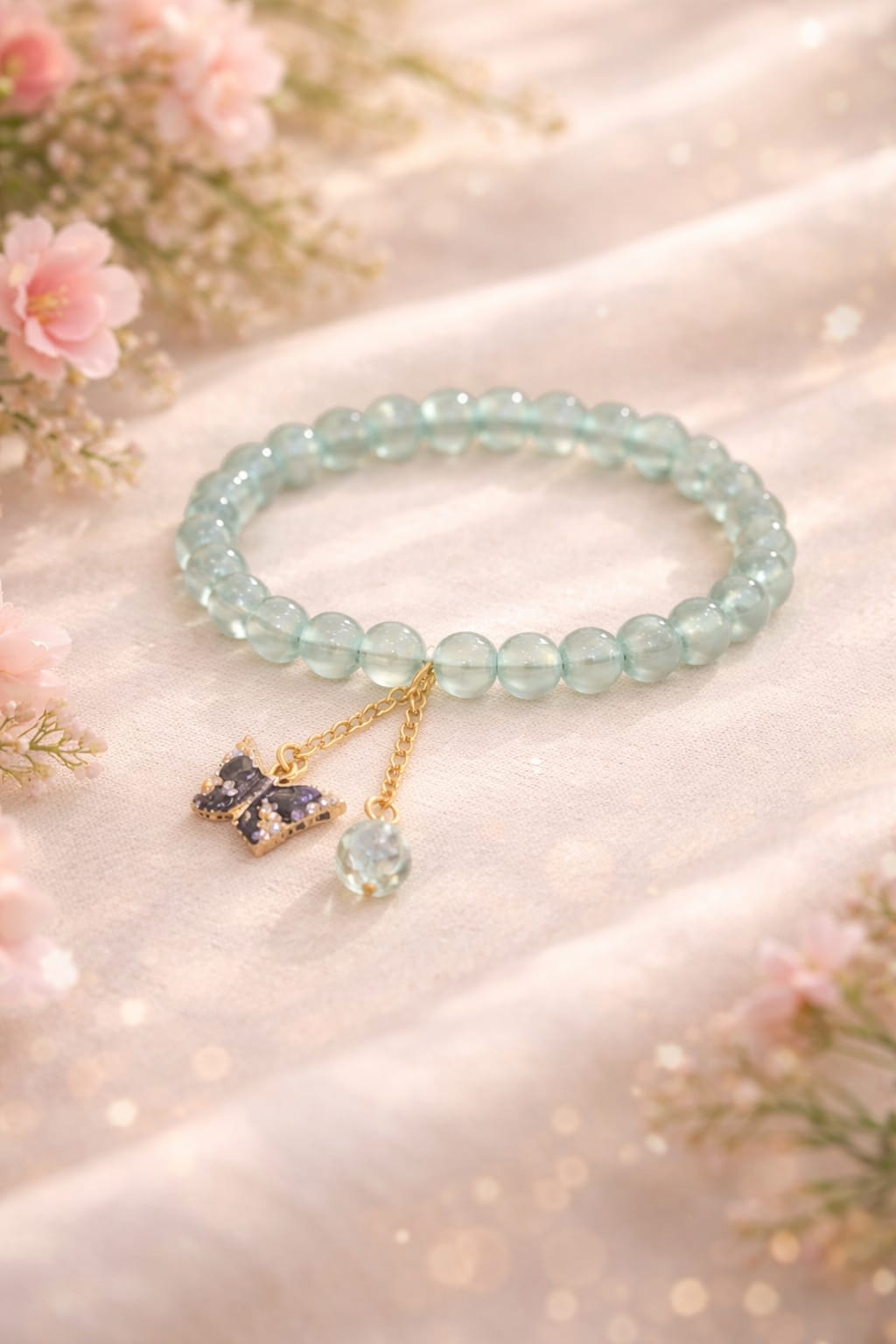 Elegant Beaded Charm Bracelet for Women & Girls